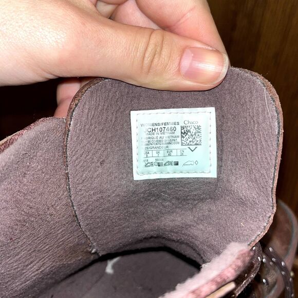 Chaco Borealis Peak Waterproof Boots Mahogany Womens Size 9 JCH107460 - Picture 7 of 10